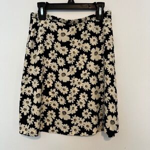 Tracy Evans Daisy Floral Black Skirt